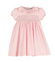 Casero & Associates Casero & Associates Silverstone Flower Smock Dress, Pink - Little Miss Muffin Children & Home