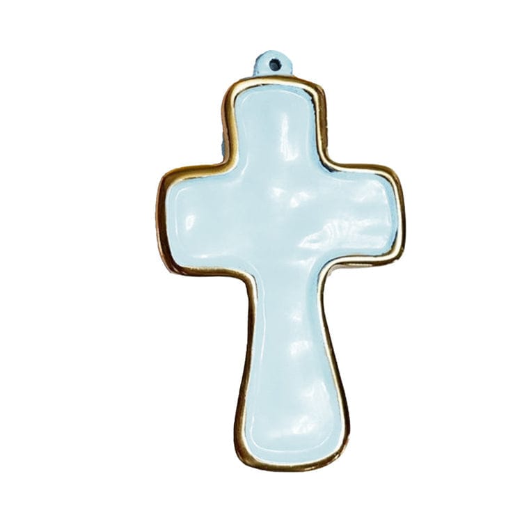 Beatriz Ball Beatriz Ball Encanto Athens Cross Ornament in Sky Blue - Little Miss Muffin Children & Home