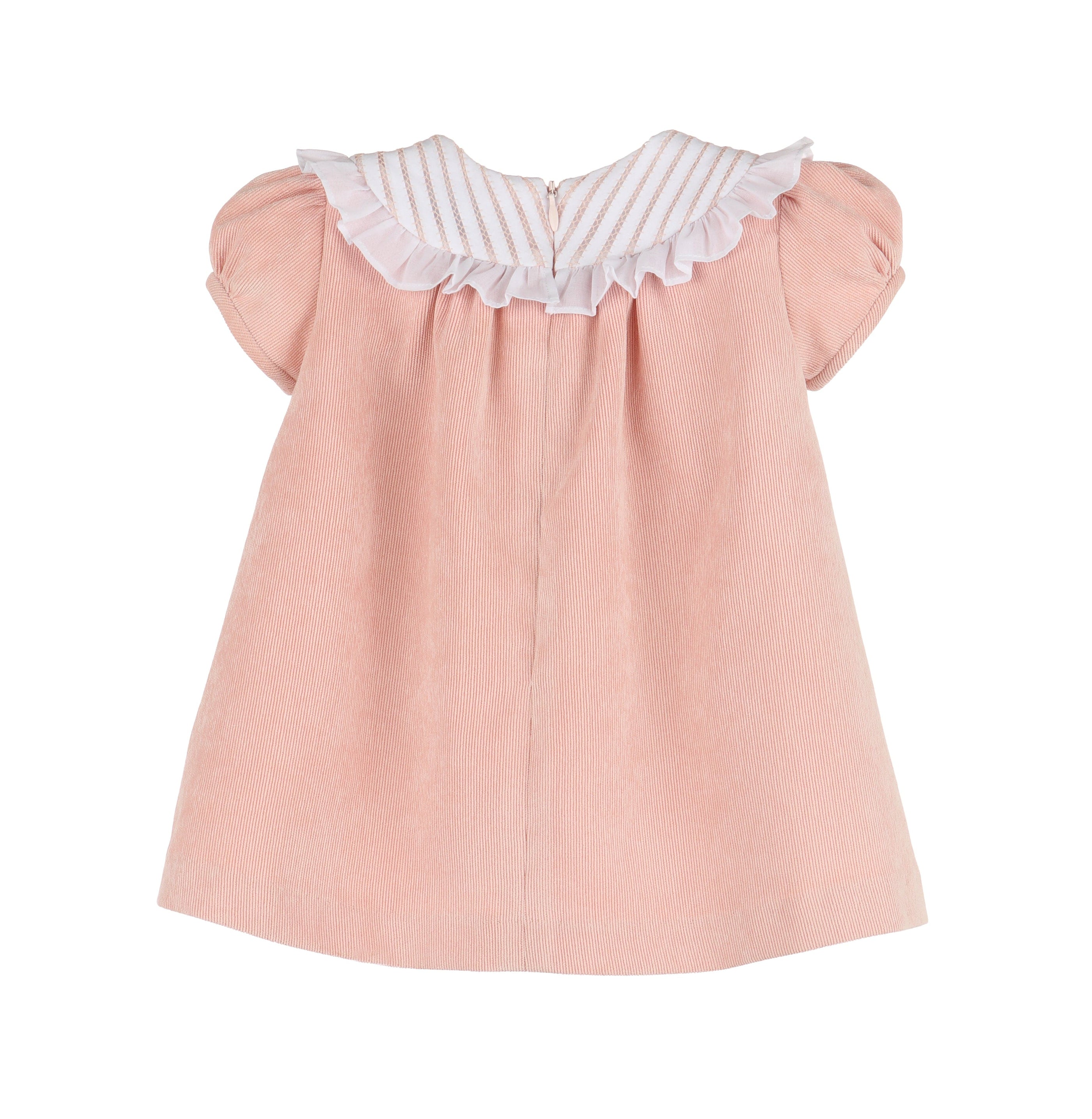 Casero & Associates Casero & Associates Floral Randall Bib Dress, Rose - Little Miss Muffin Children & Home