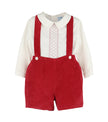 Casero & Associates Casero & Associates Winterberry Cord Boy Set, Red - Little Miss Muffin Children & Home