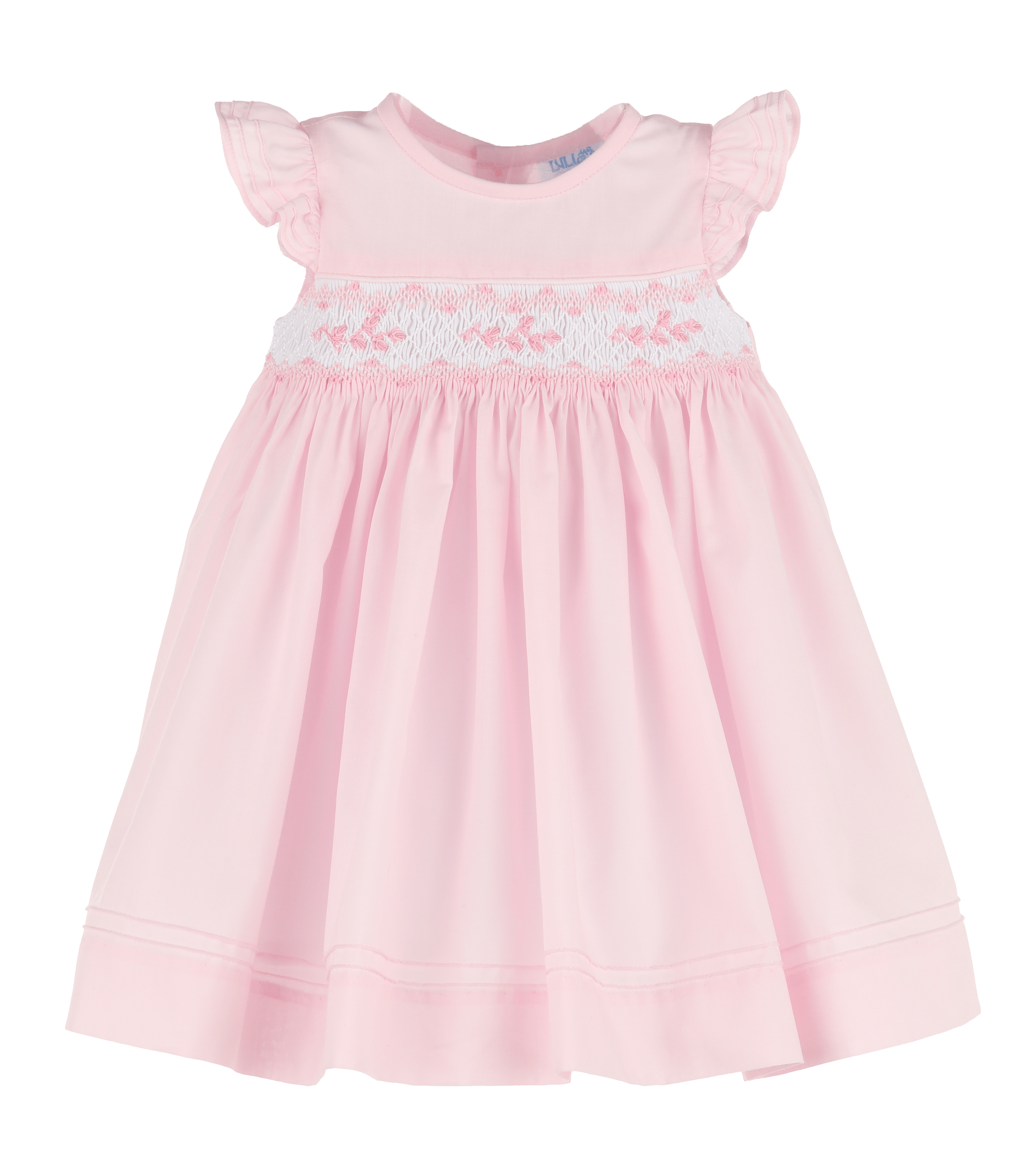 Casero & Associates Casero & Associates Color Combo Smock Dress, Pink - Little Miss Muffin Children & Home