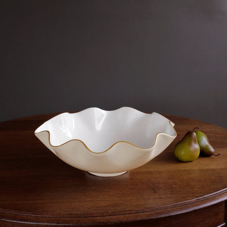 Beatriz Ball Encanto Carola Extra Large Bowl, Cream & White - Little Miss Muffin Children & Home