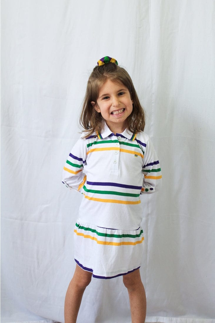Mardi Gras Creations Mardi Gras Creations White Infinity Youth Dress - Little Miss Muffin Children & Home
