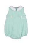 Casero & Associates Casero & Associates Check Tabs Boy Bubble, Green - Little Miss Muffin Children & Home