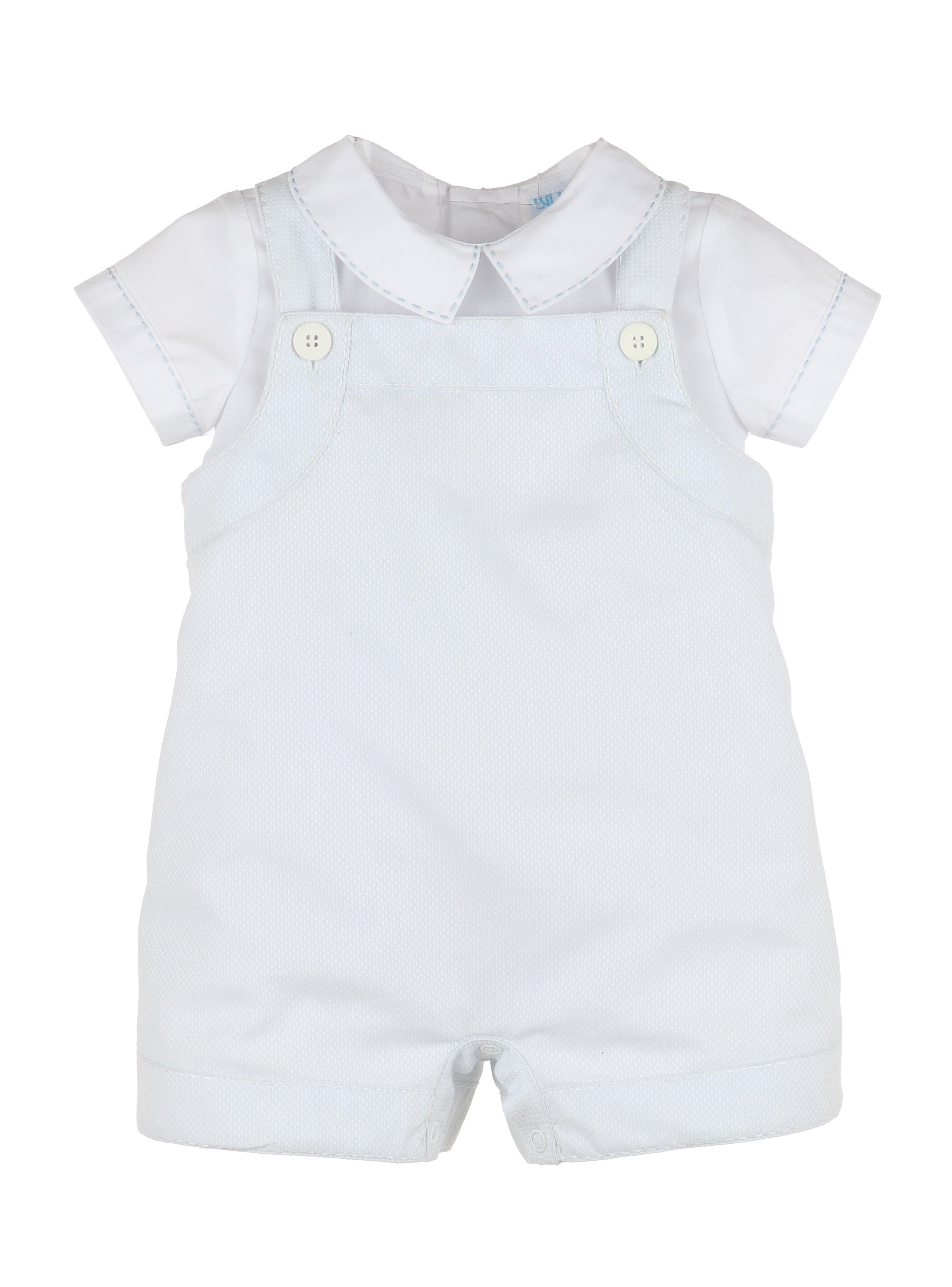 Casero & Associates Casero & Associates Duotone Romper Set, Blue - Little Miss Muffin Children & Home