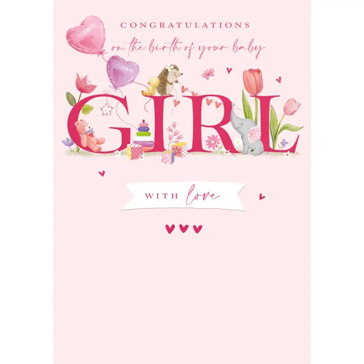 Baby Girl Greeting Card Ling