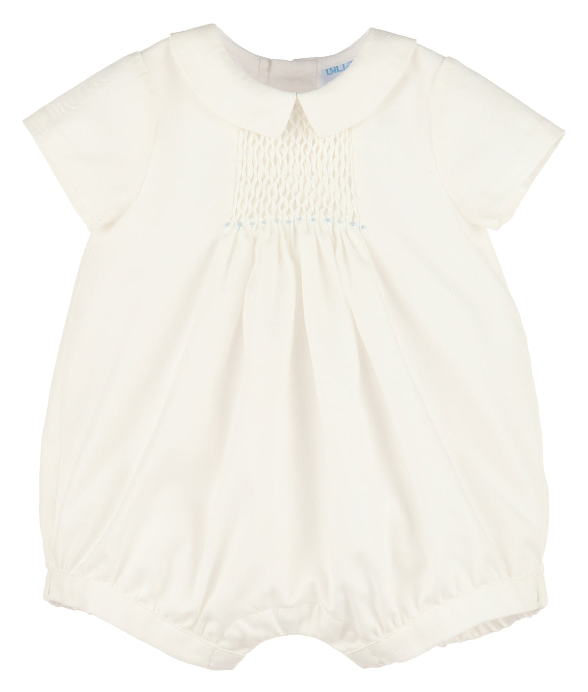 Casero & Associates Honeycomb Smock Boy Bubble, Blue - Little Miss Muffin Children & Home