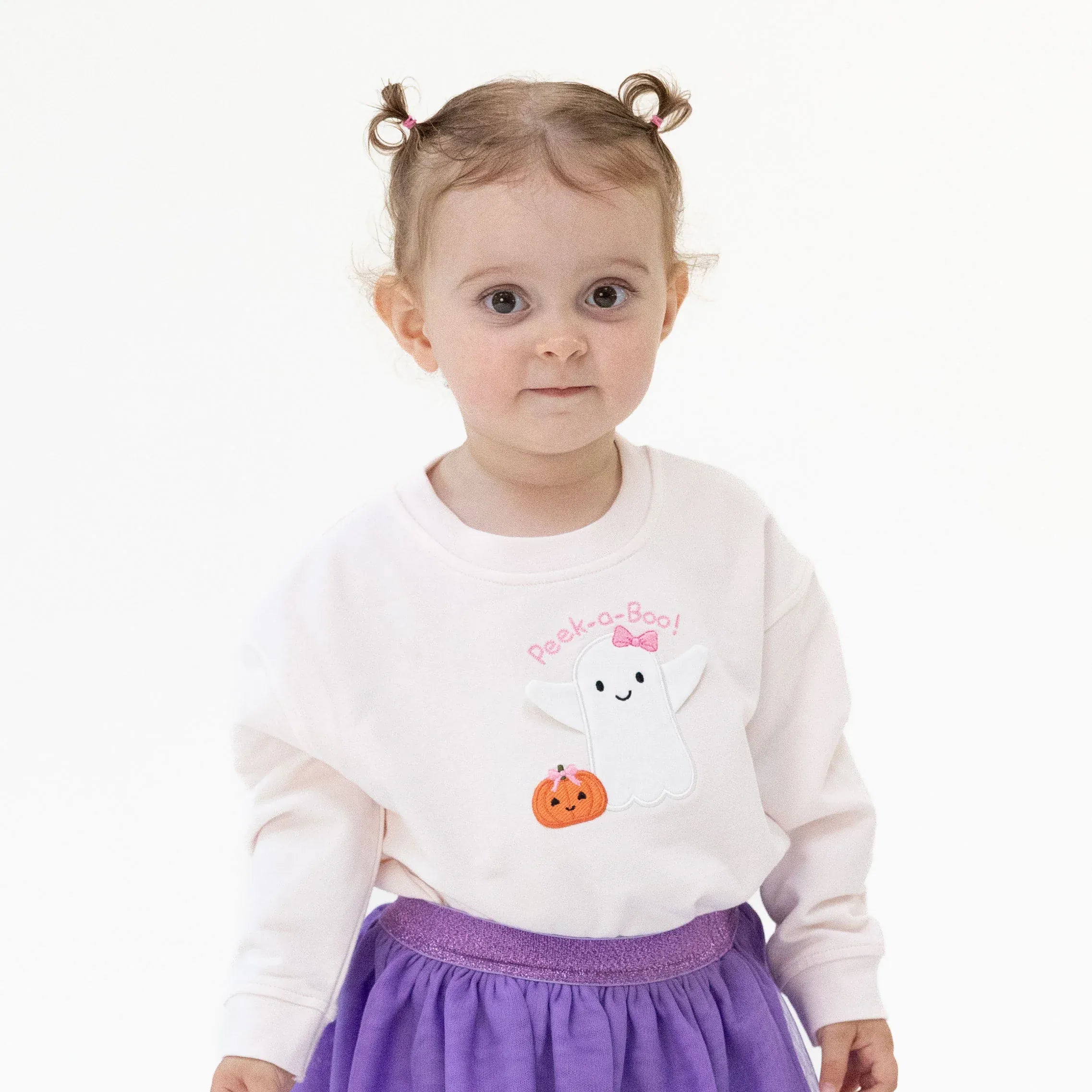 Ghosts Pink Drop Sleeve Sweatshirt