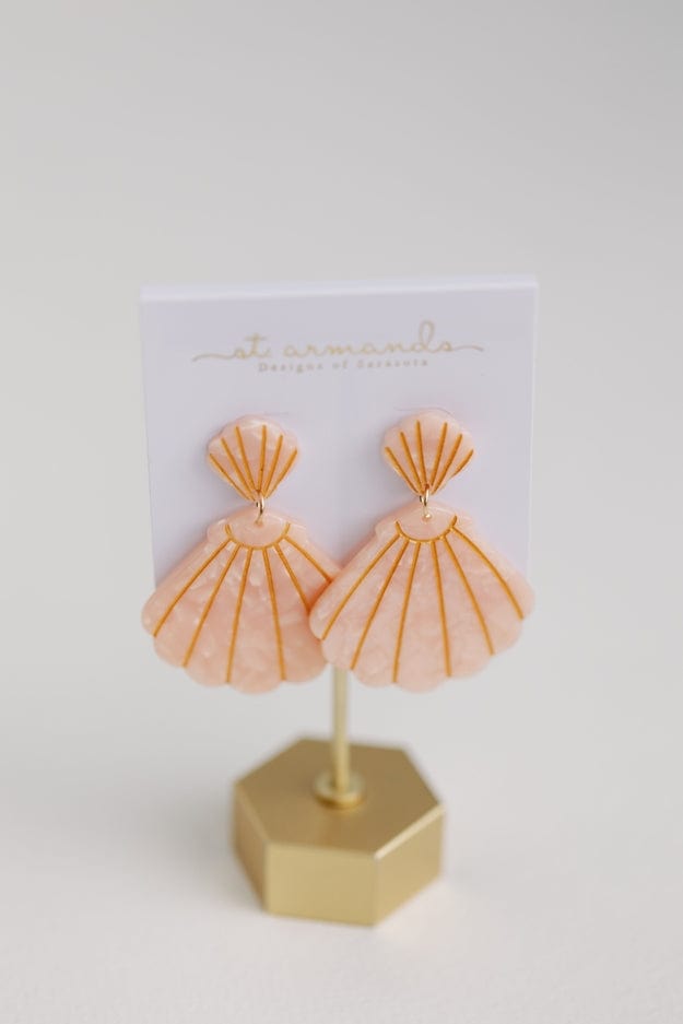 St Armands Designs of Sarasota St Armands Designs Tortoise Shell Statement Earrings - Little Miss Muffin Children & Home