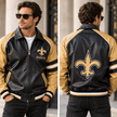 Saints Vegan Leather Bomber
