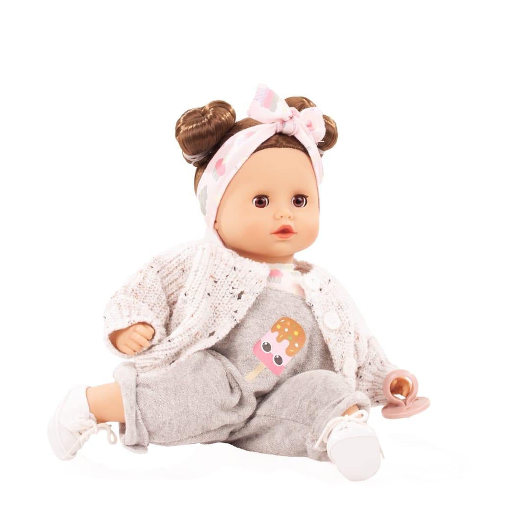 Gotz Gotz Muffin Popsicle 13" Soft Baby Doll with Brown Hair & Sleeping Eyes - Little Miss Muffin Children & Home