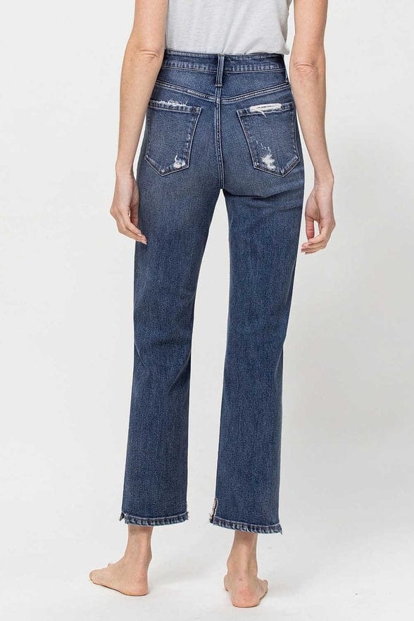 Flying Monkey Flying Monkey High Rise Straight Leg Ankle Jean - Little Miss Muffin Children & Home