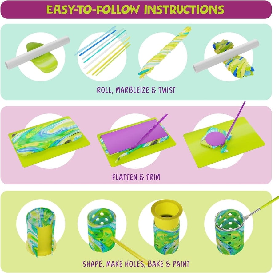 Dan&Darci Dan&Darci Light-Up Clay Lanterns Making Kit - Little Miss Muffin Children & Home