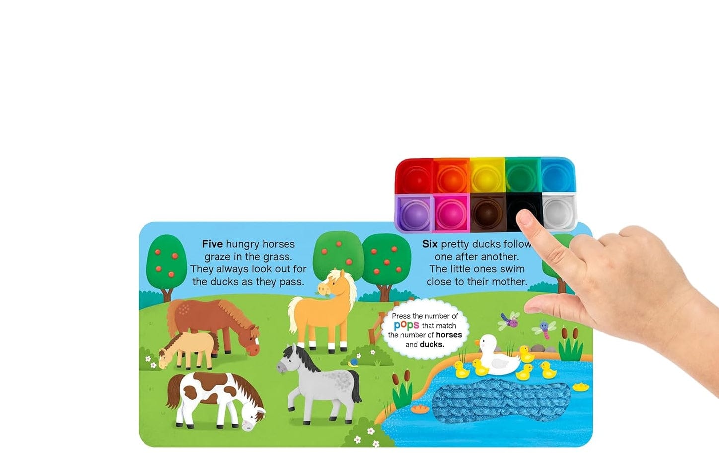 Little Hippo Books Farm Counting - Sensory Fidget Toy - Little Miss Muffin Children & Home