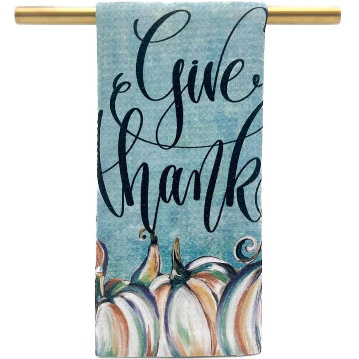 Rachel Brooks Design Thankful Pumpkins Tea Towel - Little Miss Muffin Children & Home