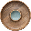 Bloomingville Bloomingville Mango Wood Lazy Susan Server with 2 Sections & Enameled Center - Little Miss Muffin Children & Home