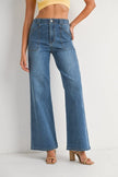 Just Black Patch Pocket Wide Leg Flare Jeans - Little Miss Muffin Children & Home