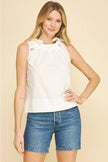 Pinch Tie Shoulder Sleeveless Top - Little Miss Muffin Children & Home