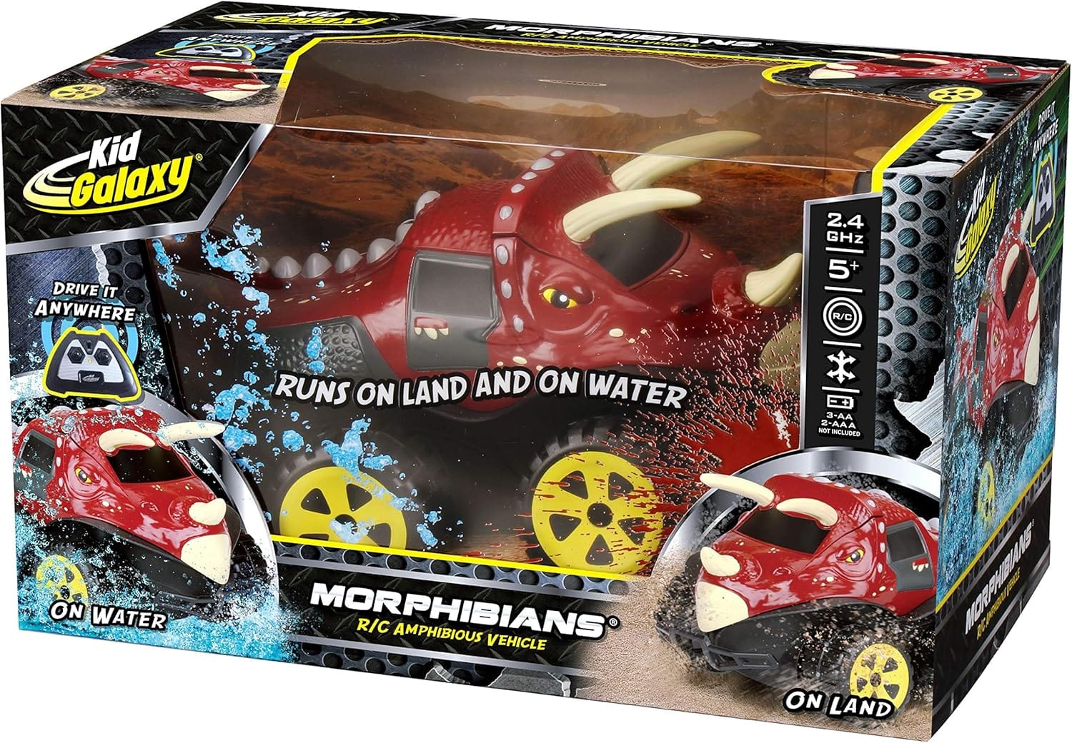 Kid Galaxy Kid Galaxy Mega Morphibians Amphibious Remote Control  Dino - Little Miss Muffin Children & Home