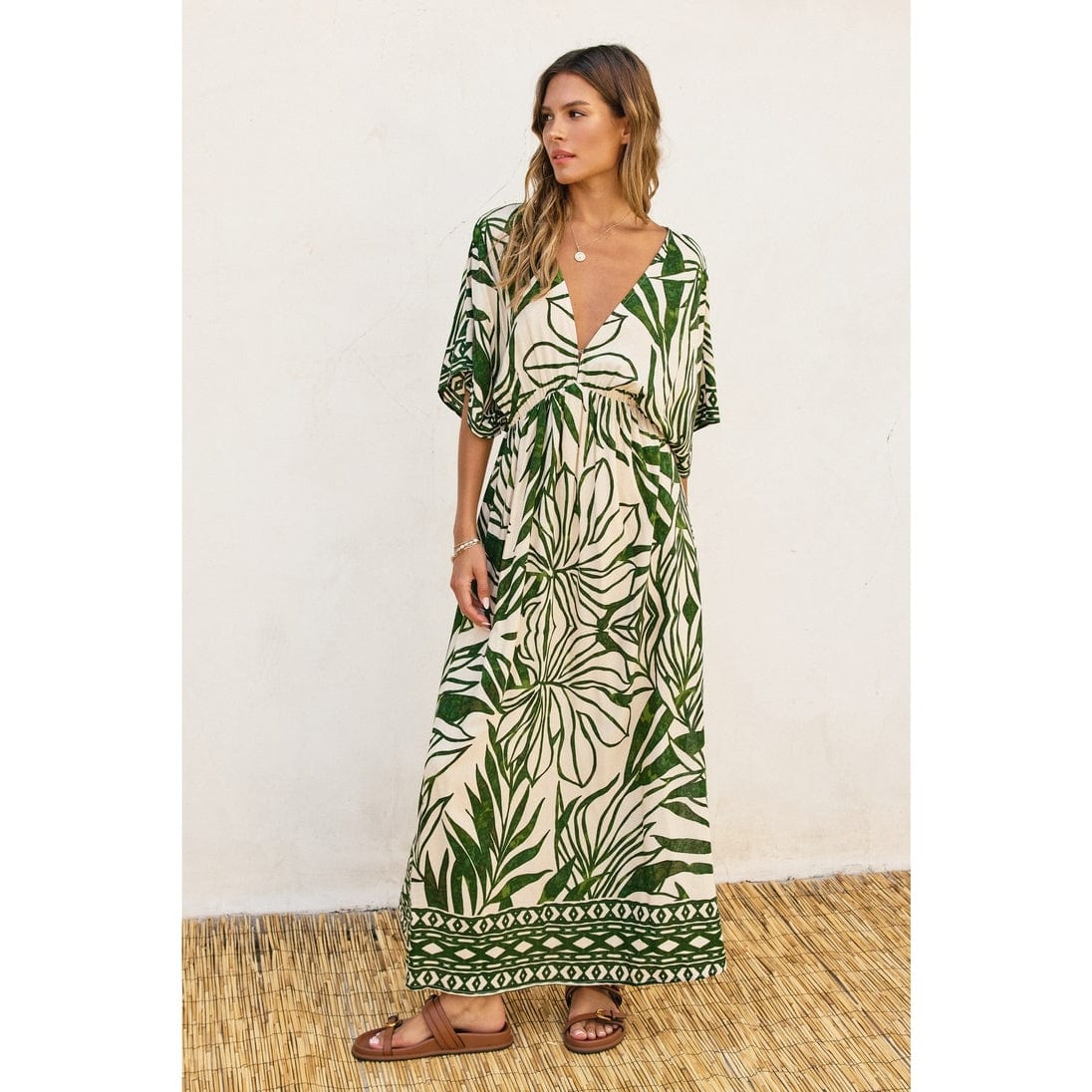 Dress Forum Take Me Away Double Plunge Maxi Dress - Little Miss Muffin Children & Home