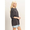 Double Zero Oversized Short Sleeve T-Shirt in Black - Little Miss Muffin Children & Home