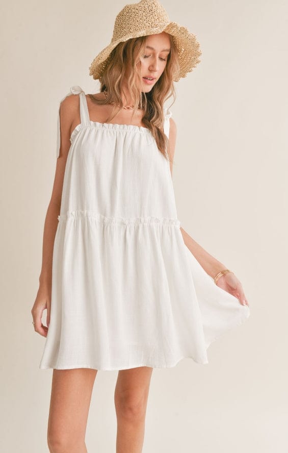 Sadie & Sage Sadie & Sage Sugarloaf Tiered Dress with Tie Straps - Little Miss Muffin Children & Home