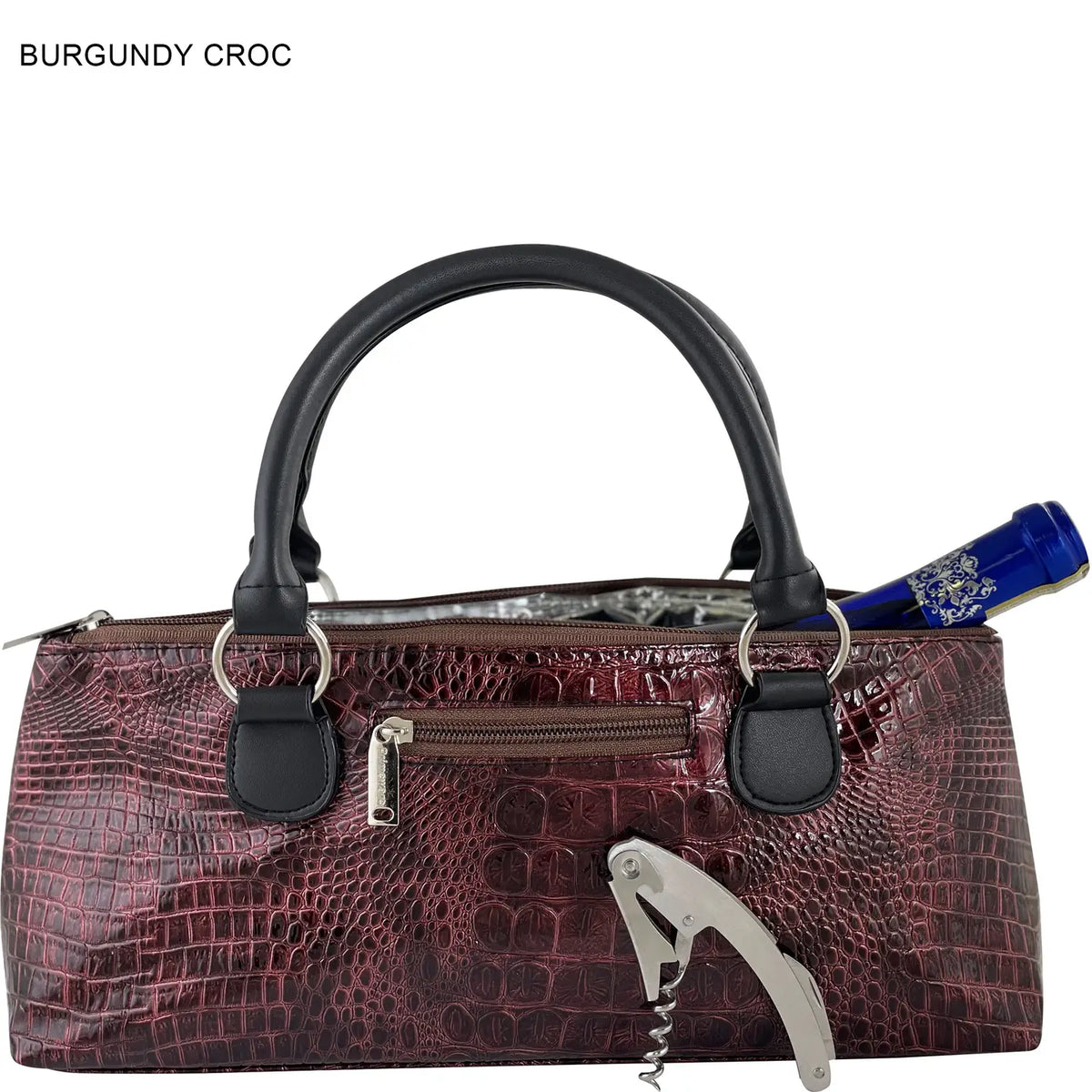 Primeware Burgundy Croc Design Insulated Wine Clutch - Little Miss Muffin Children & Home
