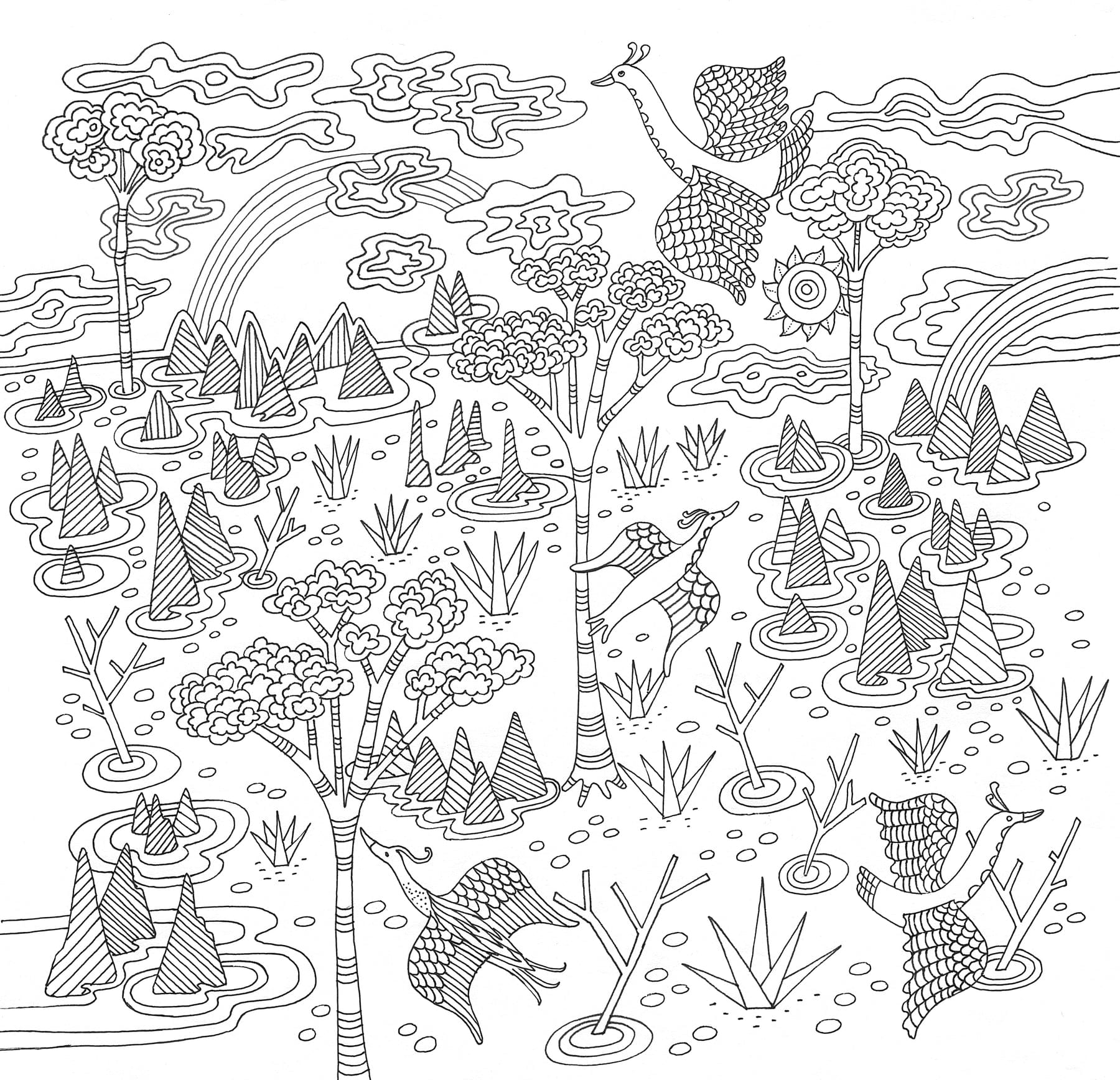 Peter Pauper Press Peter Pauper Press Zen Garden Adult Coloring Book - Little Miss Muffin Children & Home
