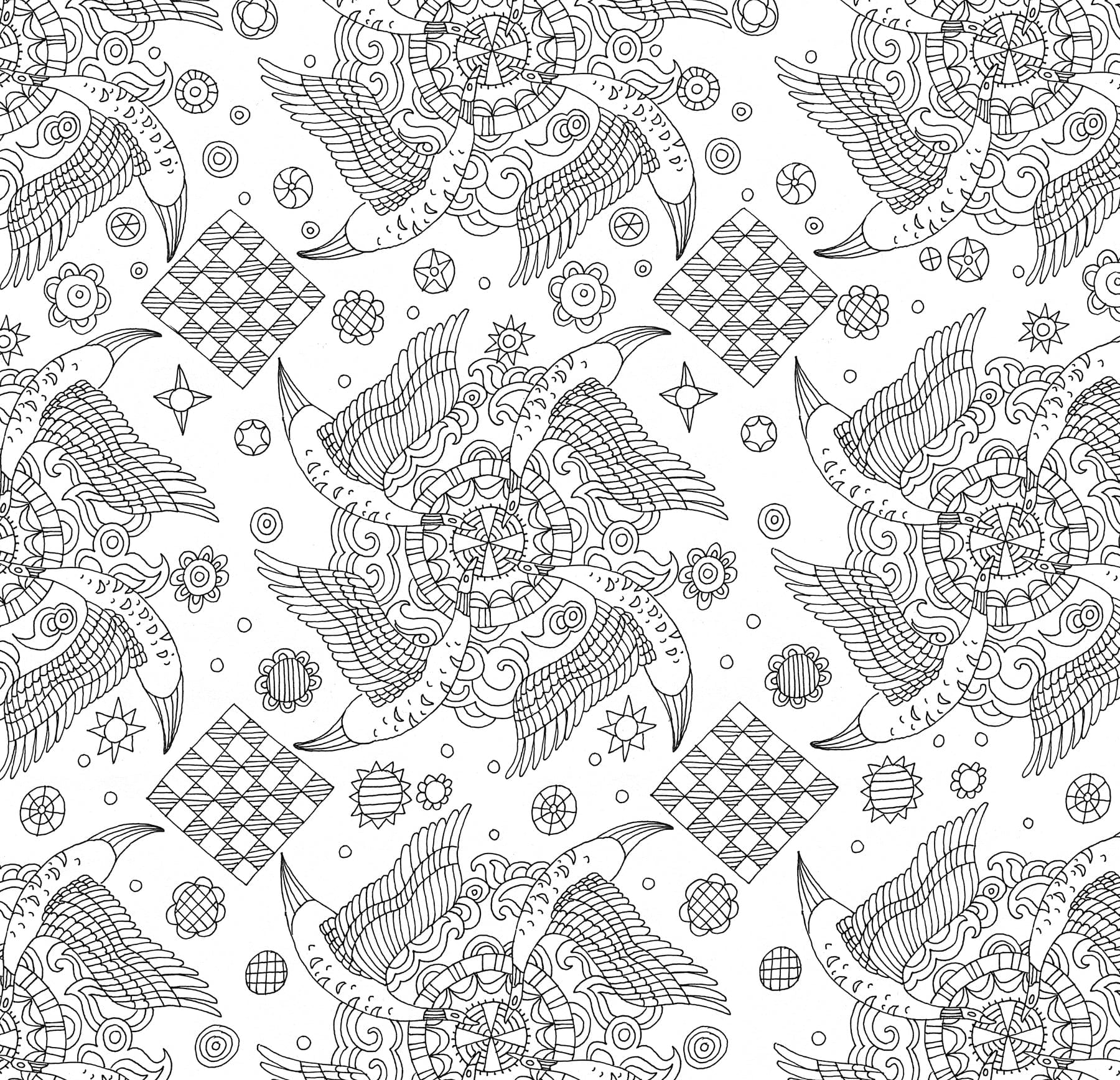 Peter Pauper Press Peter Pauper Press Zen Garden Adult Coloring Book - Little Miss Muffin Children & Home