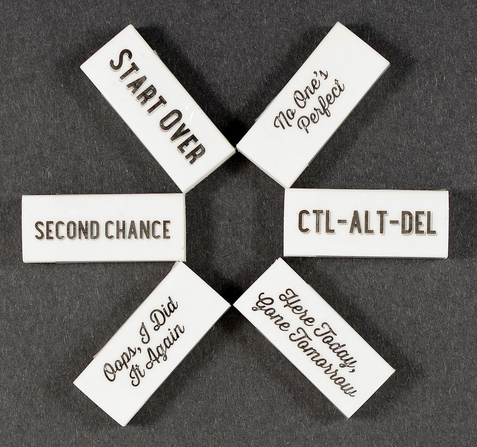 Peter Pauper Press Peter Pauper Press Second Chance Erasers (Set of 6) High-Polymer, Latex-Free - Little Miss Muffin Children & Home