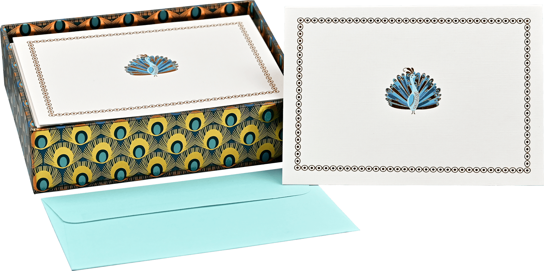 Peter Pauper Press Peter Pauper Press Peacock Note Cards - Little Miss Muffin Children & Home