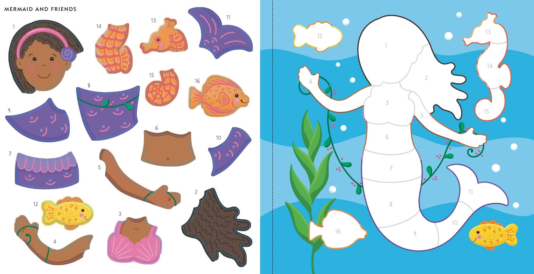 Peter Pauper Press Peter Pauper Press My First Color-by-Sticker - Mermaids & More - Little Miss Muffin Children & Home