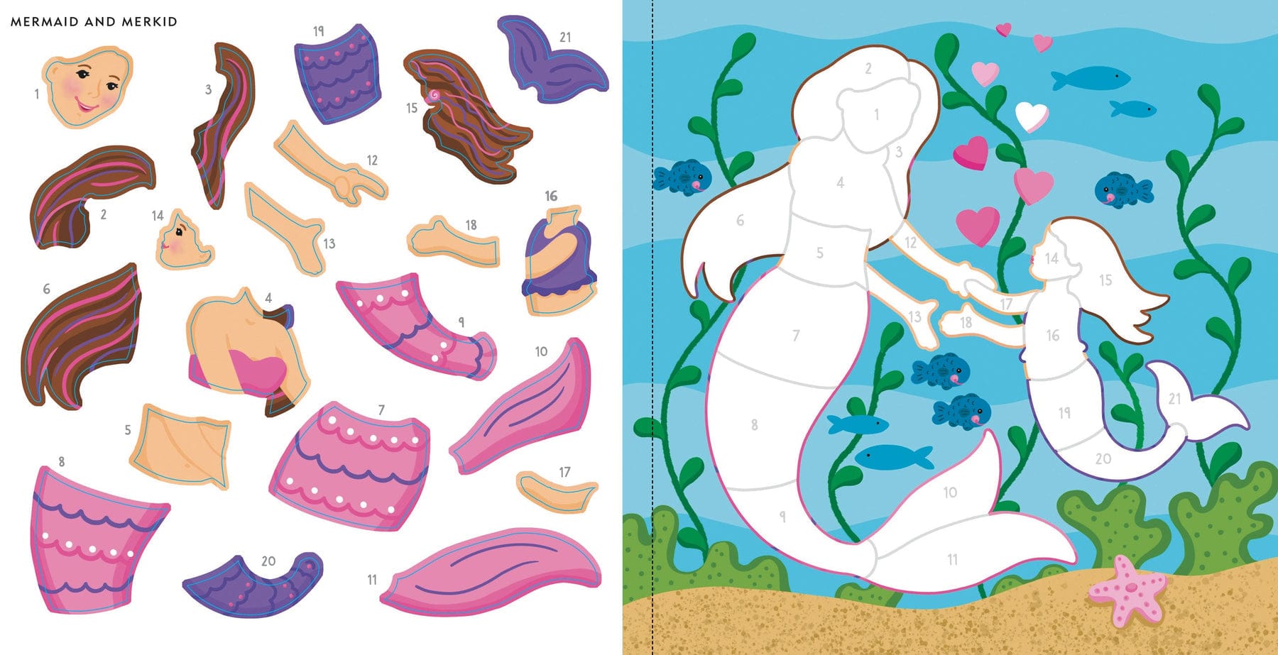 Peter Pauper Press Peter Pauper Press My First Color-by-Sticker - Mermaids & More - Little Miss Muffin Children & Home