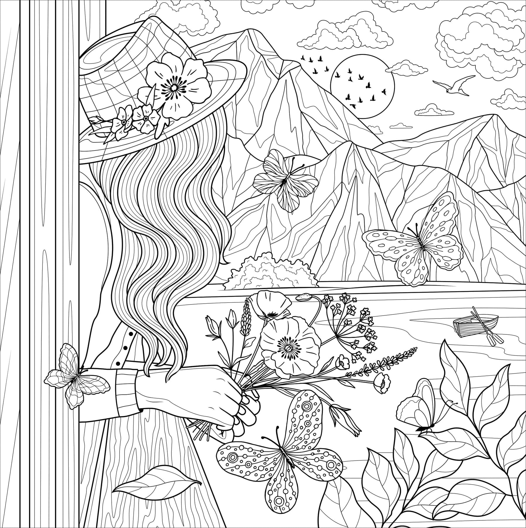 Peter Pauper Press Peter Pauper Press Boho Dreams Adult Coloring Book - Little Miss Muffin Children & Home