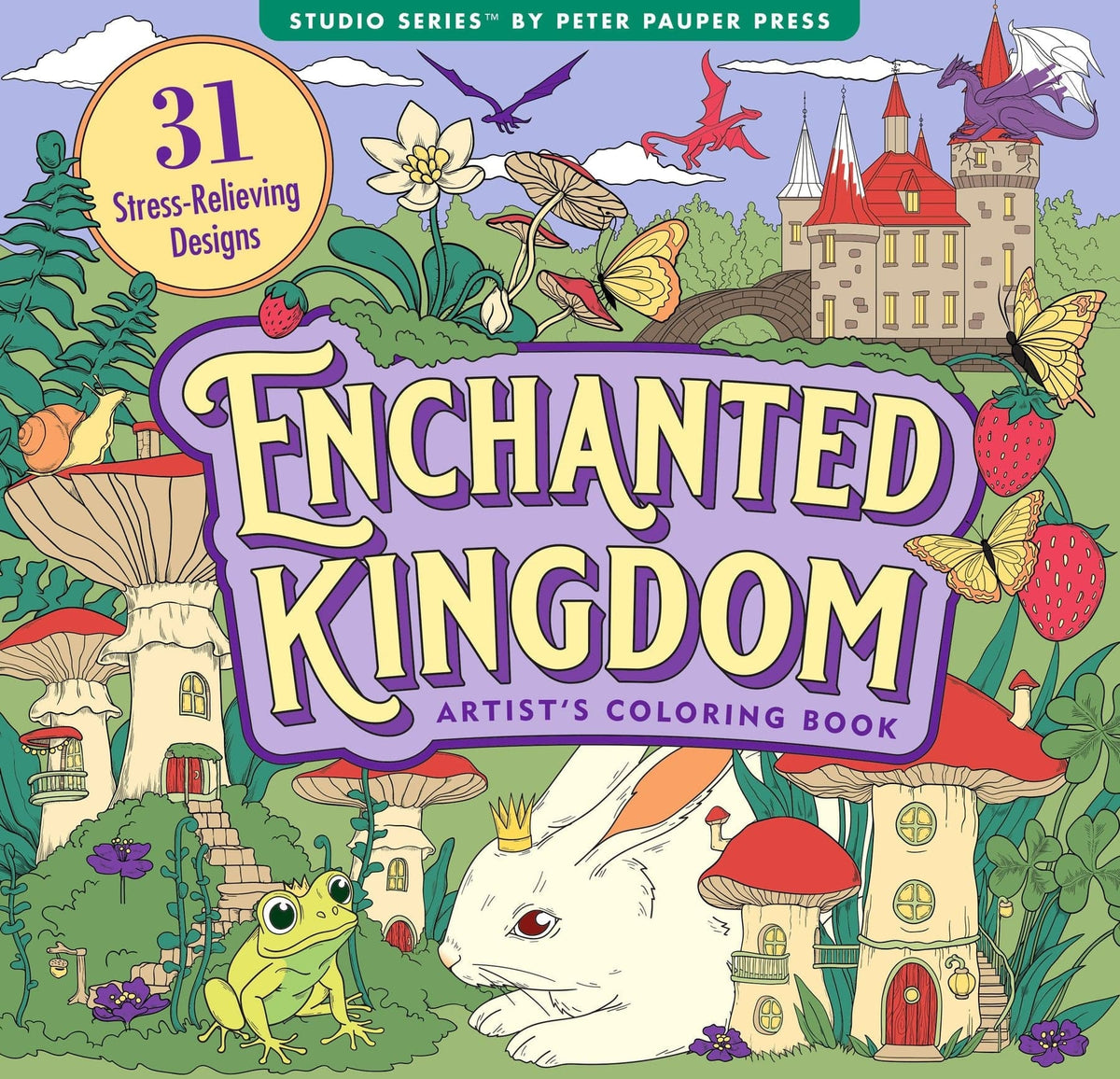Peter Pauper Press Peter Pauper Press Enchanted Kingdom Adult Coloring Book - Little Miss Muffin Children & Home