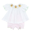 Emma Smock Turkeys Bishop Style Bloomer Set with White Top