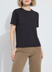 Lysse Lysse Perfect Box-Cut Short-Sleeve Tee in Black - Little Miss Muffin Children & Home