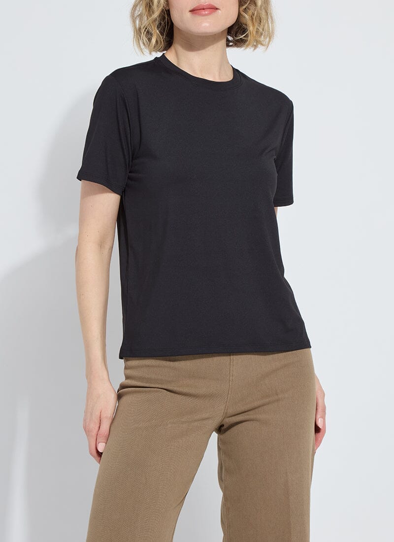 Lysse Lysse Perfect Box-Cut Short-Sleeve Tee in Black - Little Miss Muffin Children & Home