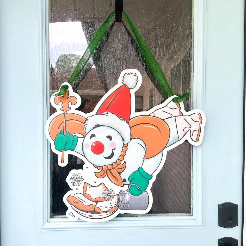 Mr jingle beignet door hanger 