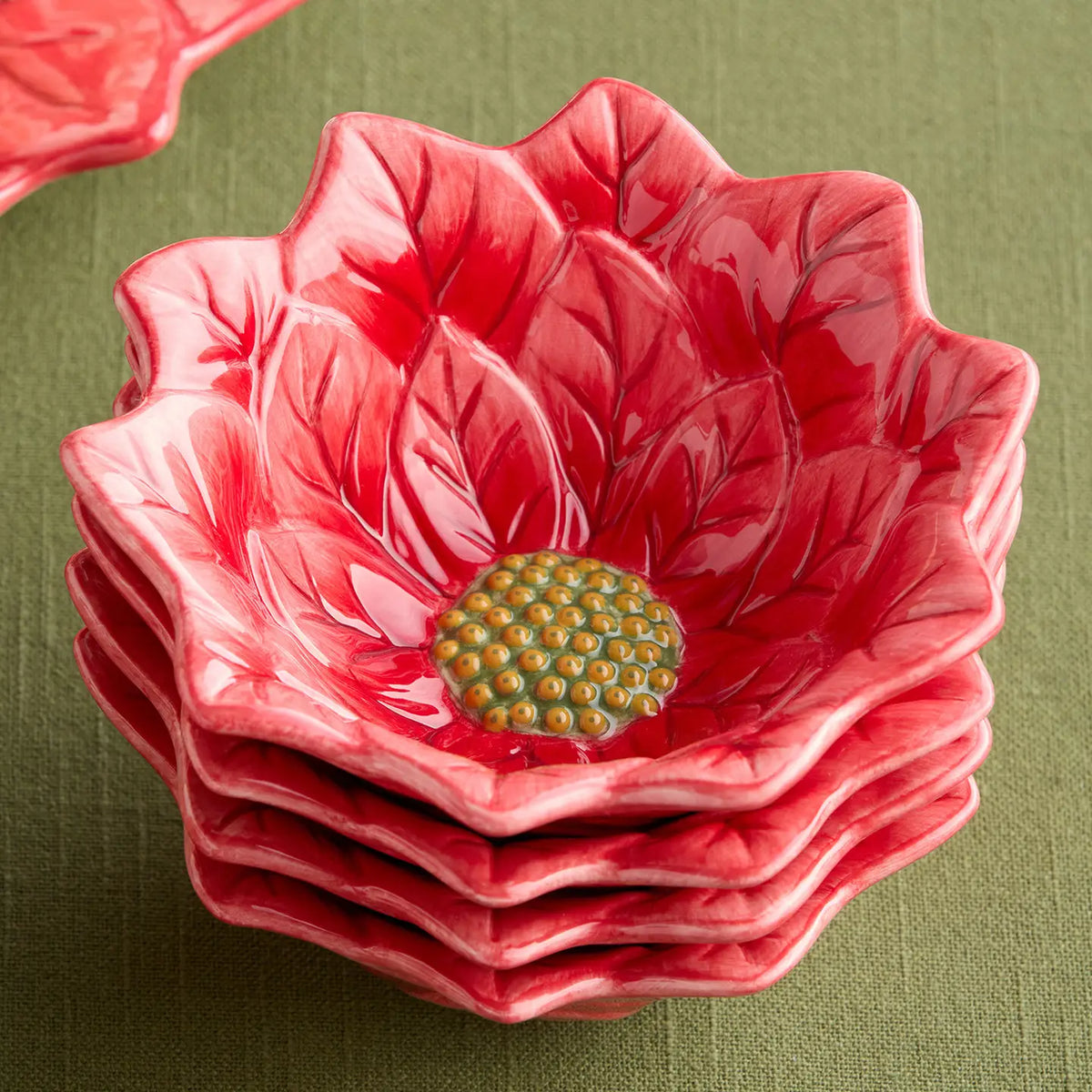 Certified International Winter Blooms 3D Poinsettia Ice Cream Bowl - Little Miss Muffin Children & Home