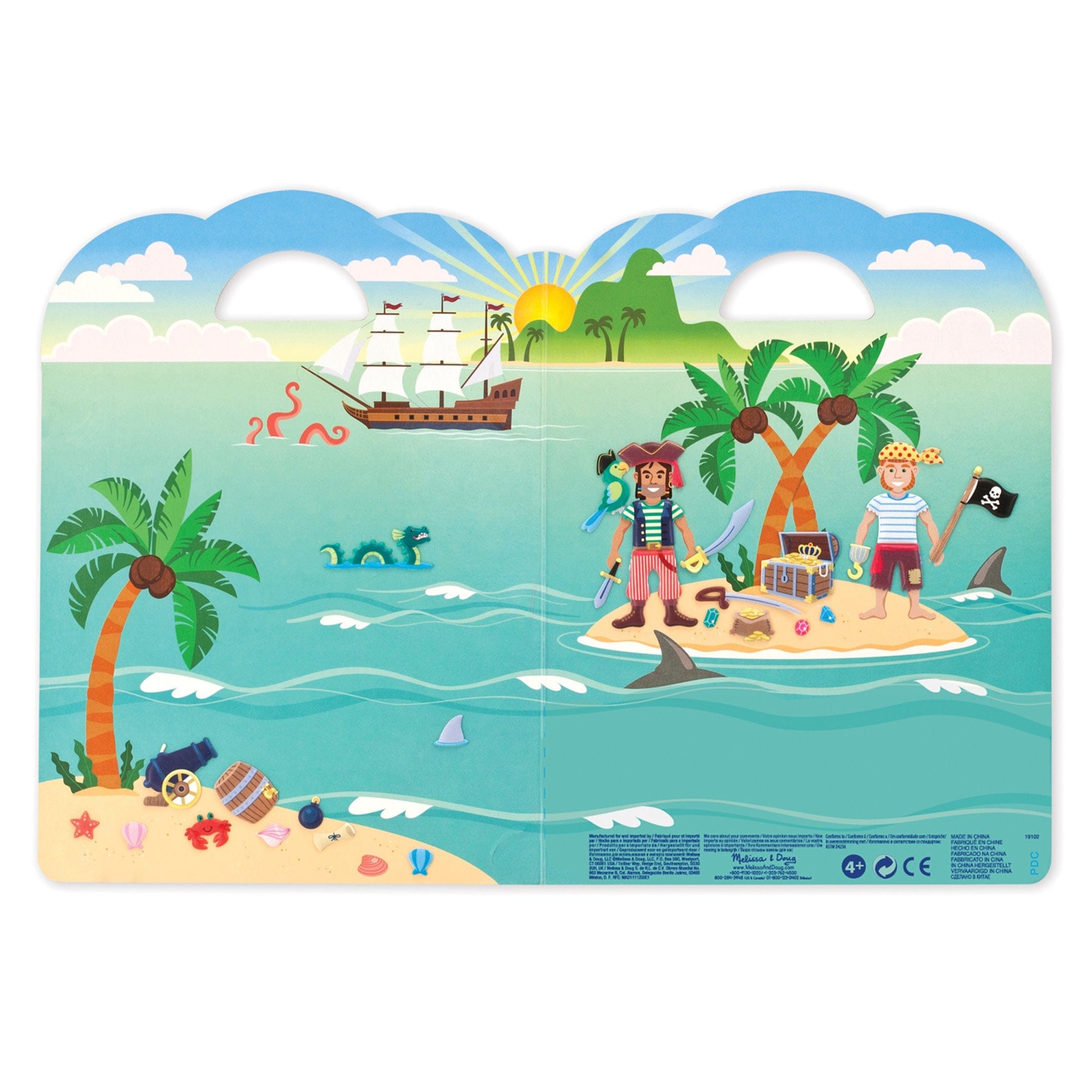 Melissa & Doug Melissa & Doug Puffy Sticker Play Set - Pirate - Little Miss Muffin Children & Home