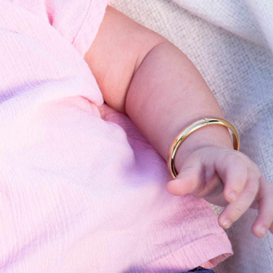 Cherished Moments Gold Classic Bangle - Little Miss Muffin Children & Home