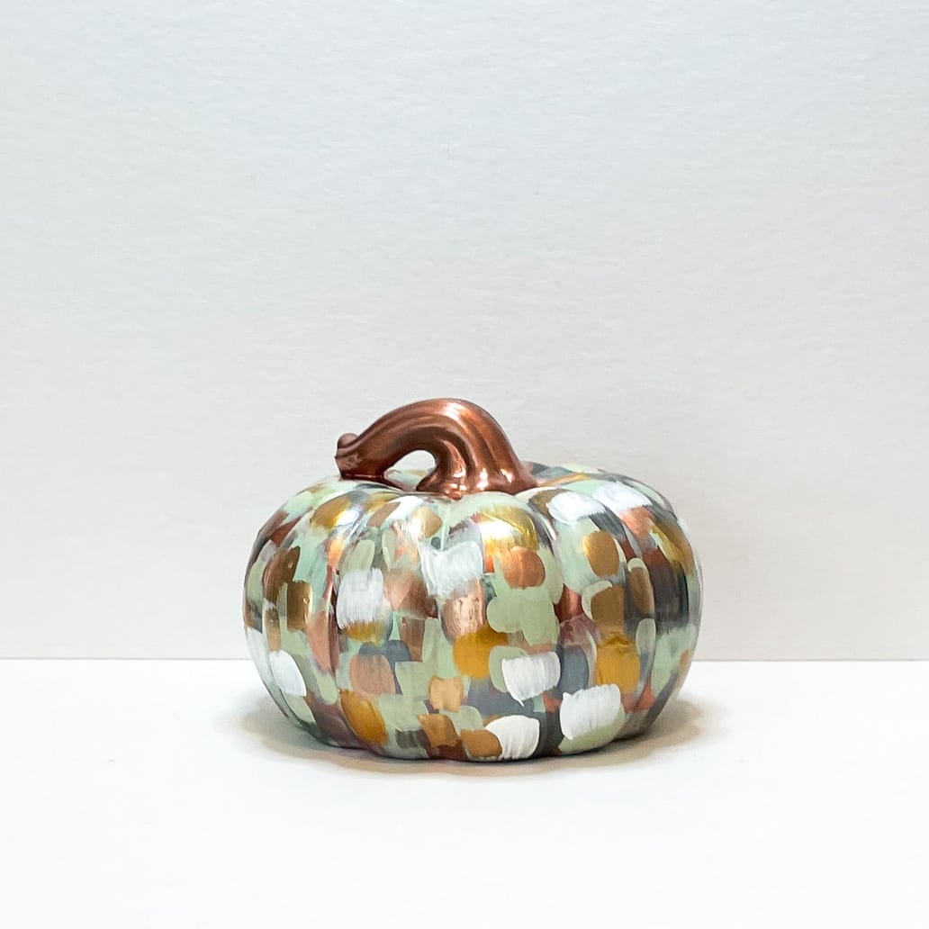 Jessica Reynolds Art Copper Abstract Pumpkin - Little Miss Muffin Children & Home