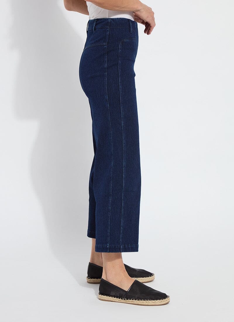 Lysse Lysse Layton Wide-Leg Cropped Denim Pants in Dark Indigo - Little Miss Muffin Children & Home