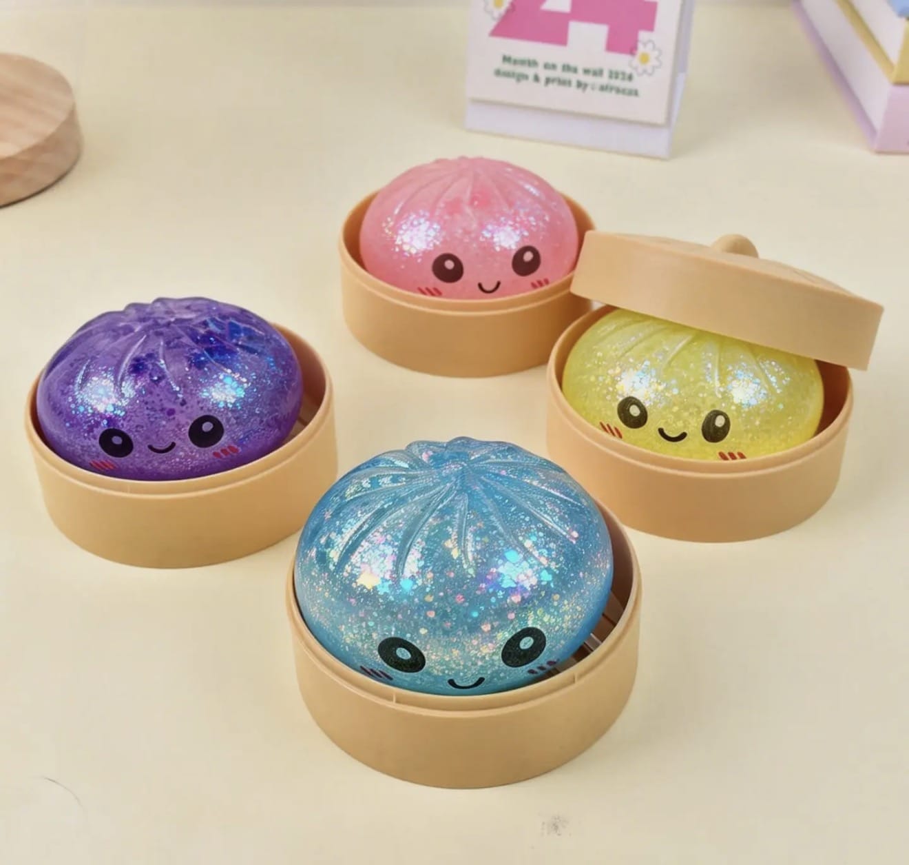 Assorted Squishy Dumpling Stress Toy