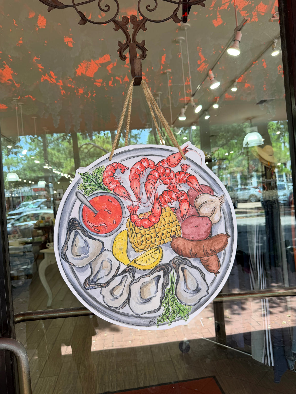 Seafood Platter Door Hanger