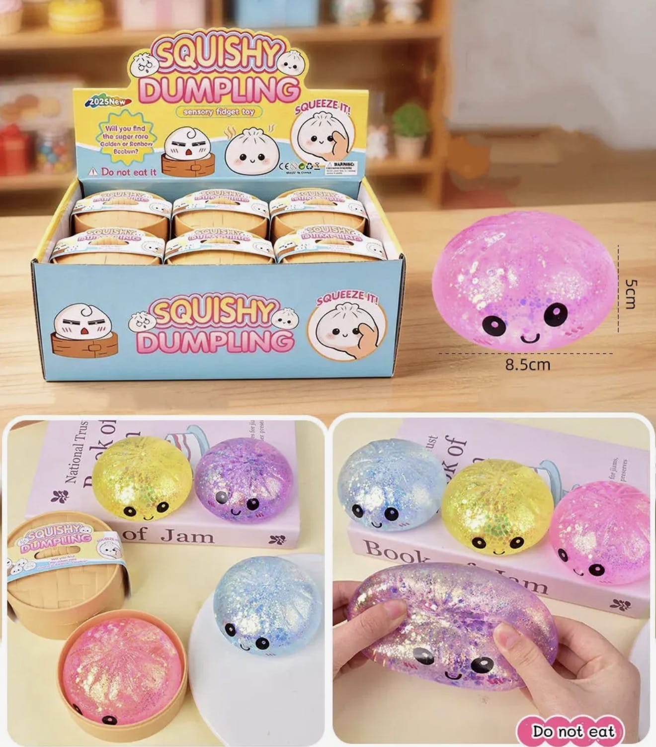 Assorted Squishy Dumpling Stress Toy