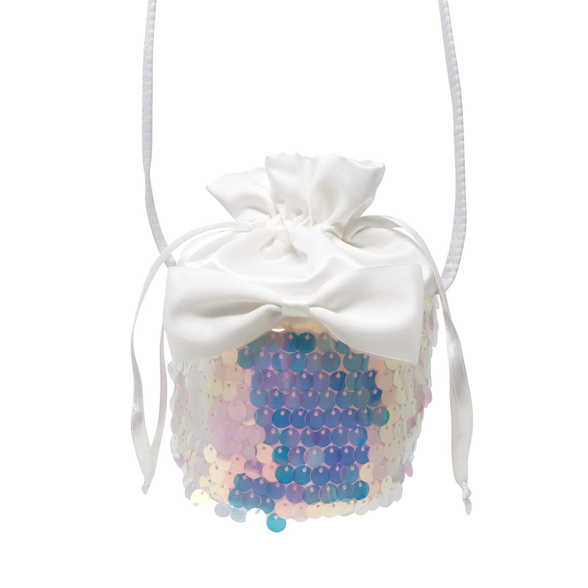 Pink Poppy Christmas Holiday Glimmer Drawstring Cross Body Bag - Little Miss Muffin Children & Home
