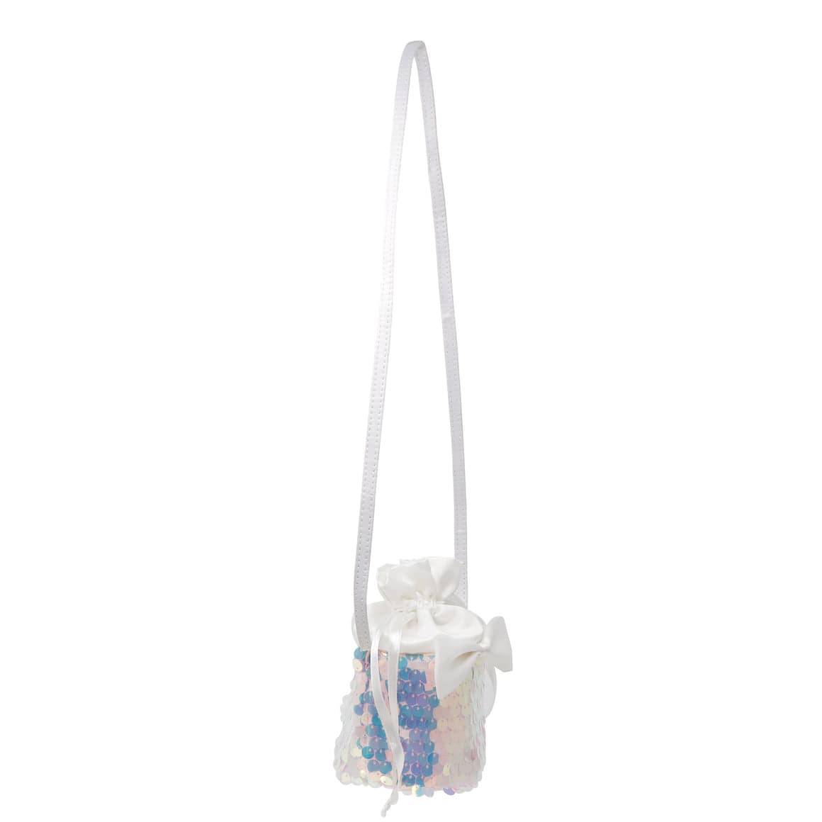 Pink Poppy Christmas Holiday Glimmer Drawstring Cross Body Bag - Little Miss Muffin Children & Home