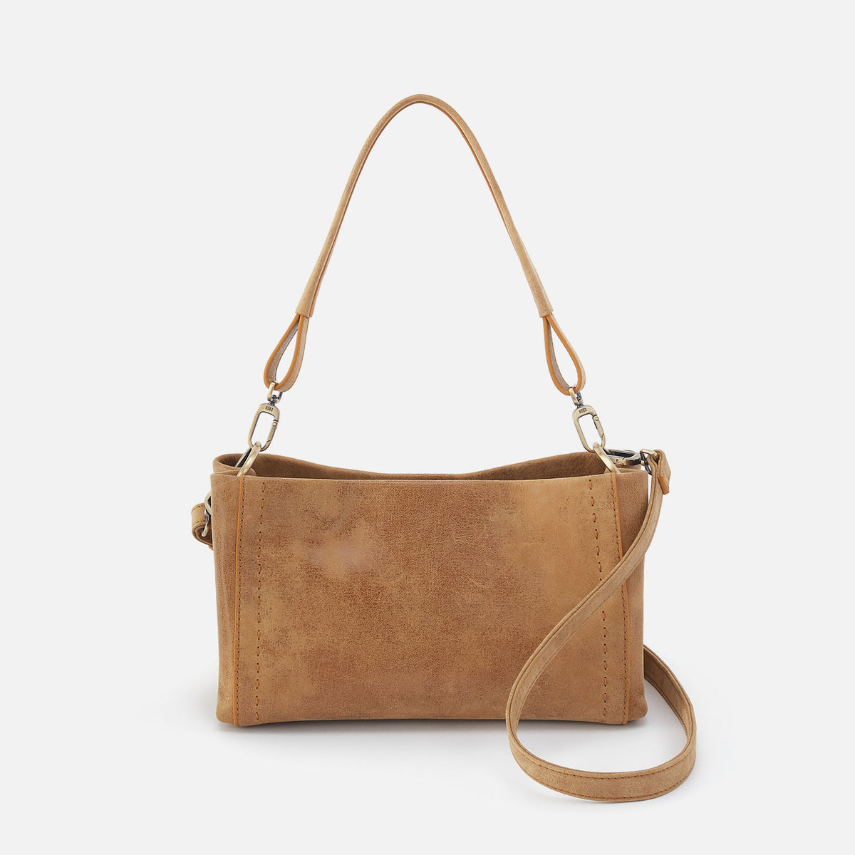 Seneca Shoulder Crossbody In Buffed Leather Whiskey